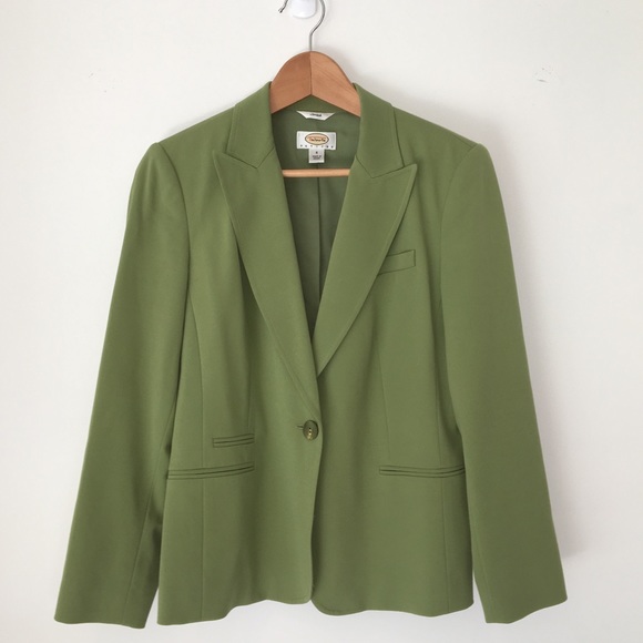 talbots green blazer